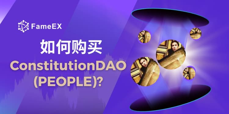 立即使用信用卡或借记卡购买Constitution DAO (PEOPLE)